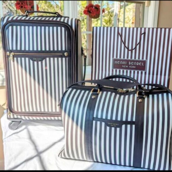 henri bendel Handbags - Henri Bendel Centennial Stripes Wheelie & Weekender
